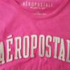 Aeropostale Rozmiar L Kolor Różowy Okrągły dekolt T-Shirt Krótki rękaw Materiał Bawełna