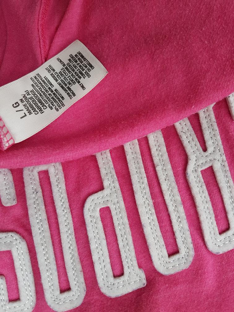 20180821_150042.jpg Aeropostale Rozmiar L Kolor Różowy Okrągły dekolt T-Shirt Krótki rękaw Materiał Bawełna