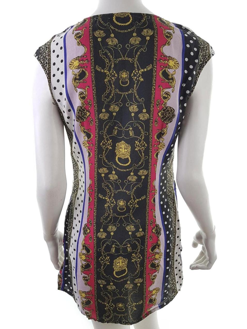 River island Rozmiar 12 (40) Kolor Czarny Okrągły dekolt Sukienka Bodycon Bezrękawnik Krótka Materiał Wiskoza 100%
