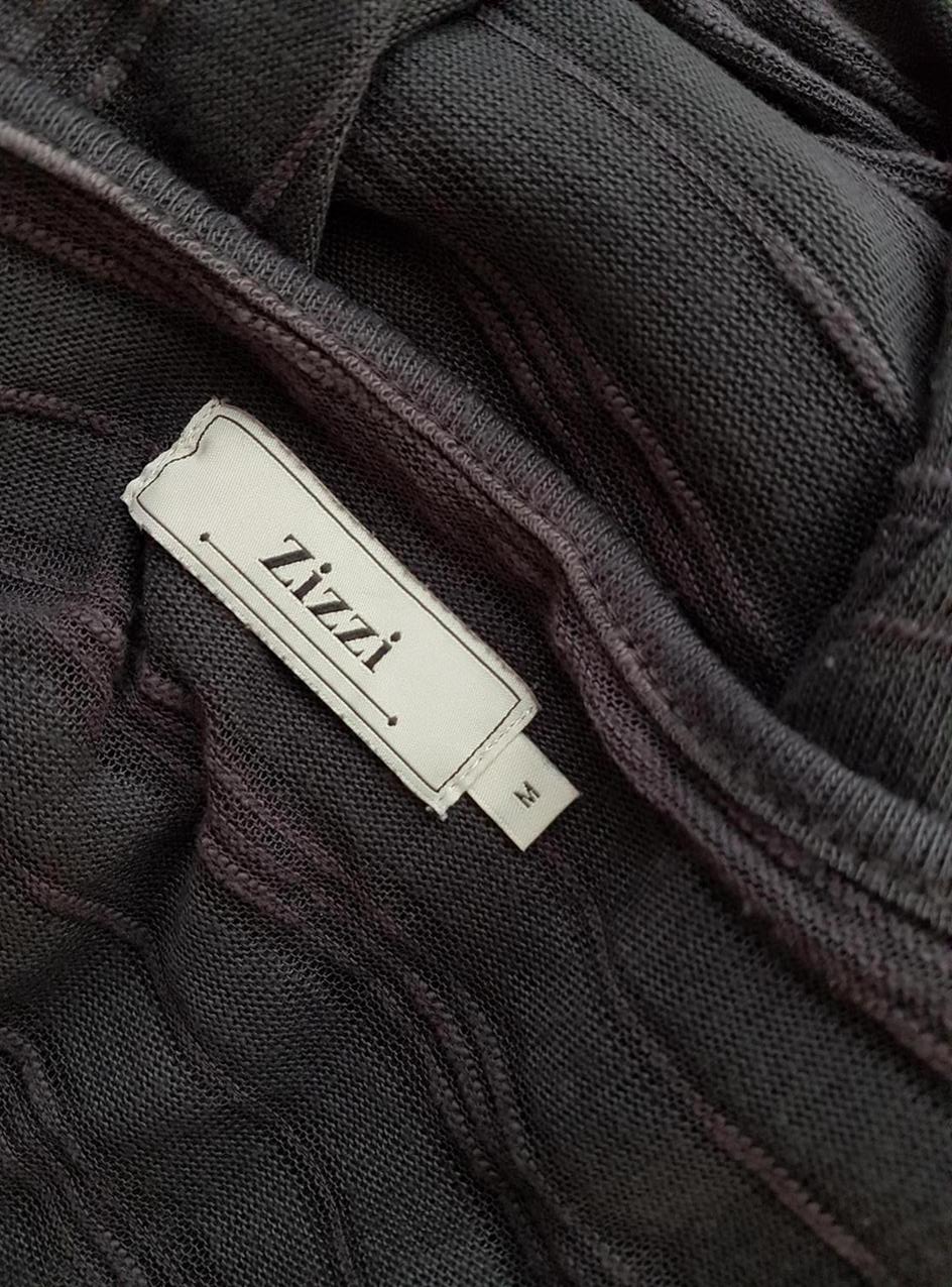 Zizzi Rozmiar M Kolor Brązowy W serek Długi Zapinany Kardigan Długi rękaw Cienka dzianina