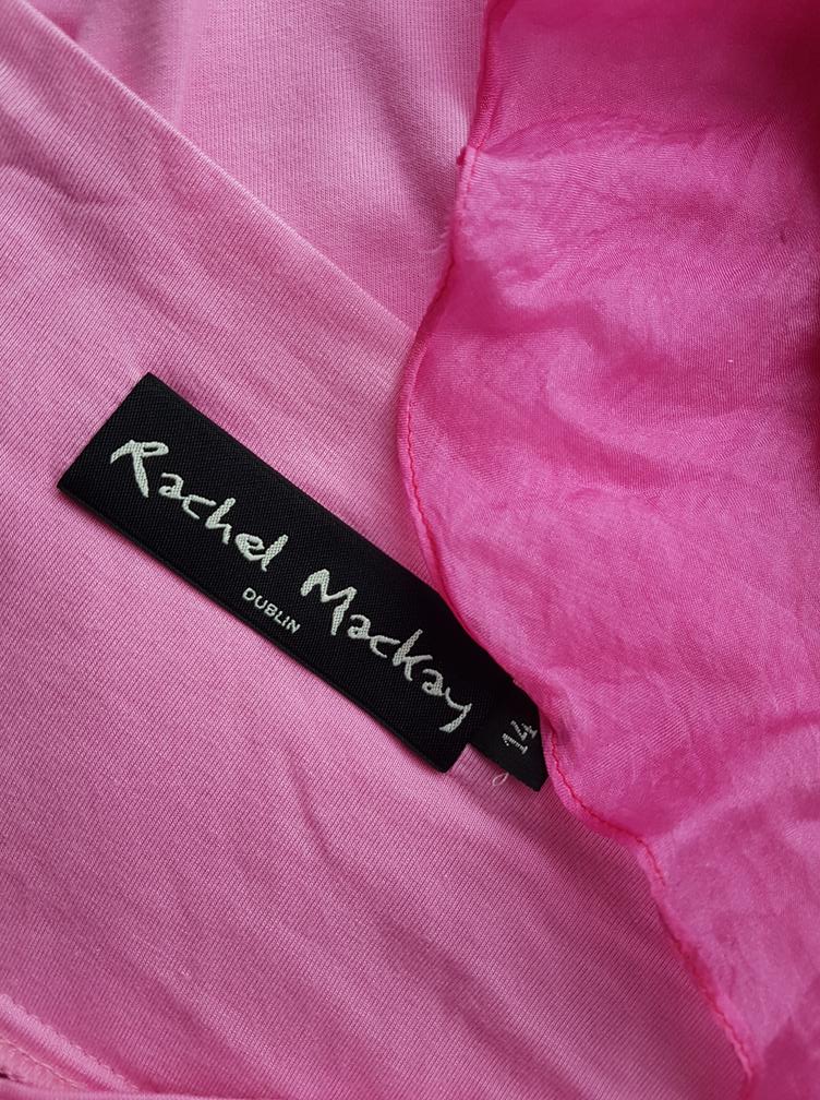 Rachel Mackay Rozmiar 14 (42) Kolor Różowy Spódnica Rozkloszowana Midi Materiał Wiskoza