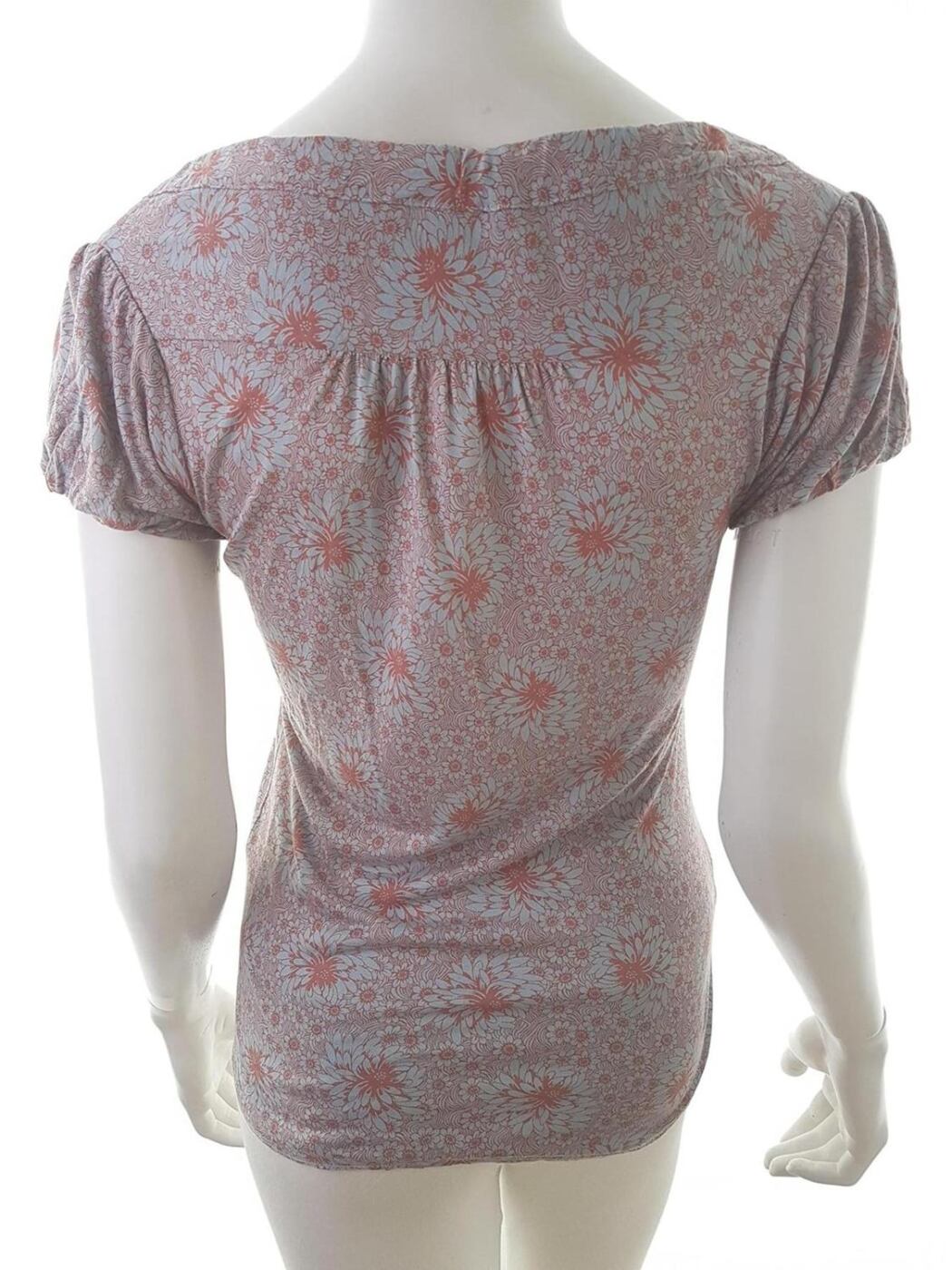 20180823_133235.jpg Topshop Rozmiar 36 Kolor Czerwony Keyhole Crew Neck Bluzka Krótki rękaw Materiał Wiskoza 100%
