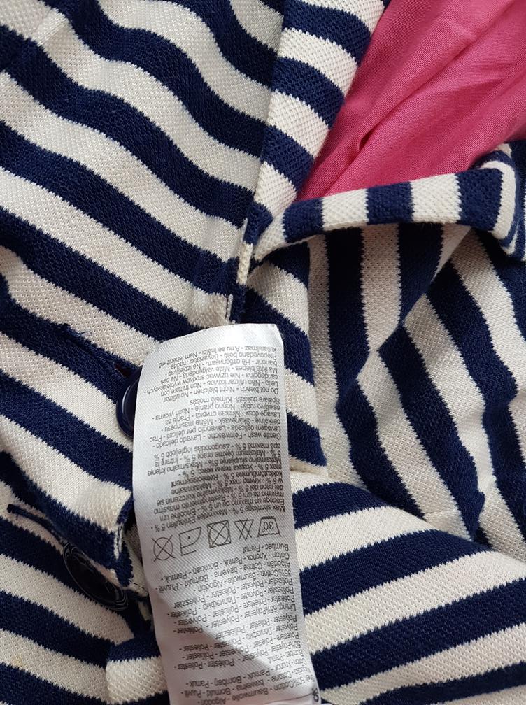 20180824_144032.jpg Vila Rozmiar S Kolor Granatowy Kołnierz Żakiet z zapięciem Długi rękaw Materiał Bawełna