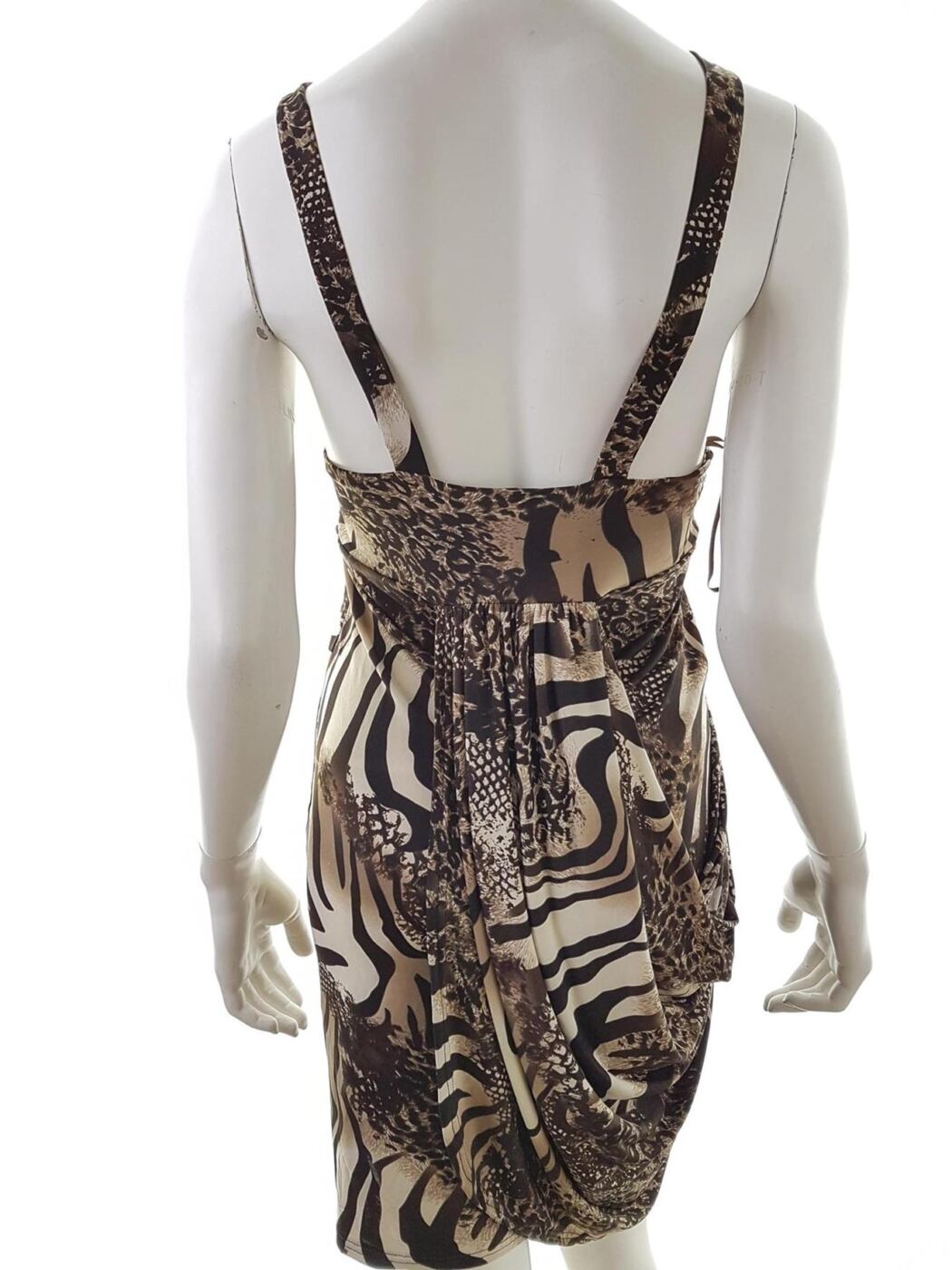 Heaven Rozmiar M Kolor Brązowy Odkryte Ramiona Sukienka Bodycon Bezrękawnik Do Kolan Heaven Rozmiar M Kolor Brązowy Odkryte Ramiona Sukienka Bodycon Bezrękawnik Do Kolan