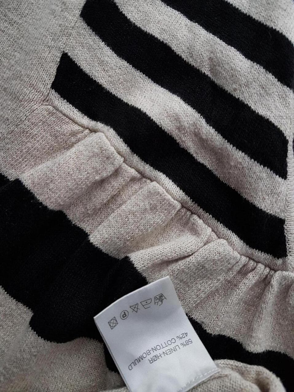 The Masai Rozmiar S Kolor Beżowy Pasy W serek Tunika Bluzka Rękaw 3/4 Materiał Len The Masai Rozmiar S Kolor Beżowy Pasy W serek Tunika Bluzka Rękaw 3/4 Materiał Len
