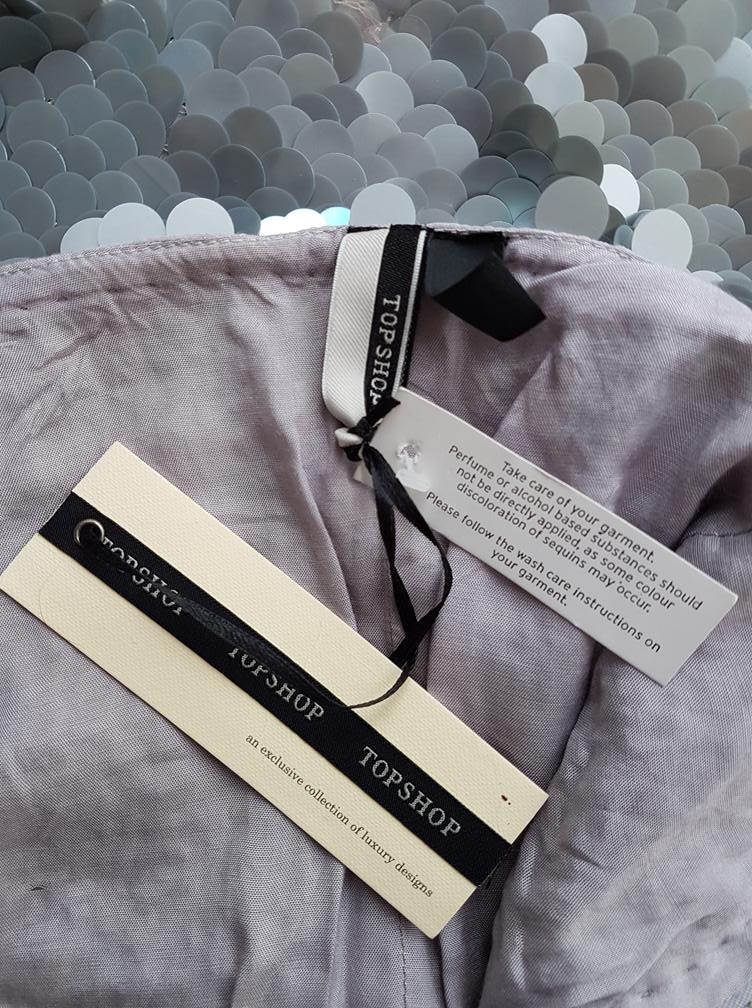 Topshop Rozmiar 36 Kolor Szary Spódnica Bandażowa Do Kolan