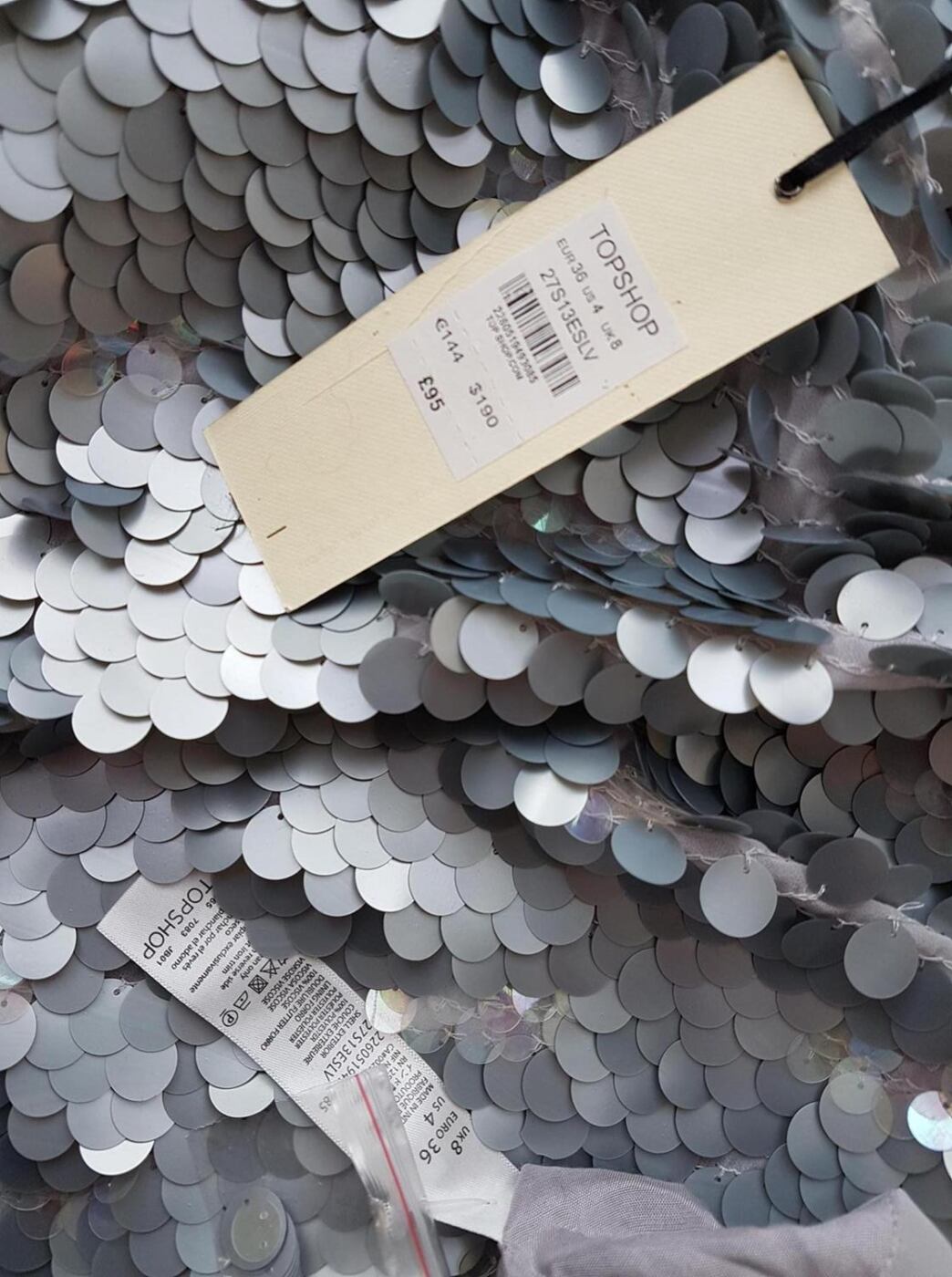 Topshop Rozmiar 36 Kolor Szary Spódnica Bandażowa Do Kolan