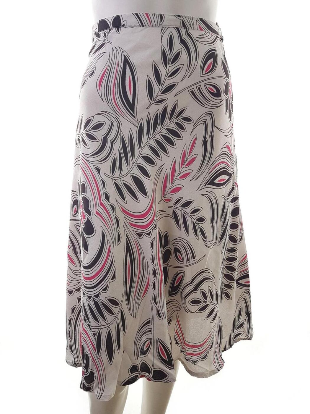 20180905_160119.jpg Vintage Rozmiar XXL Kolor Kremowy A-Line Spódnica Midi Materiał Wiskoza 100%