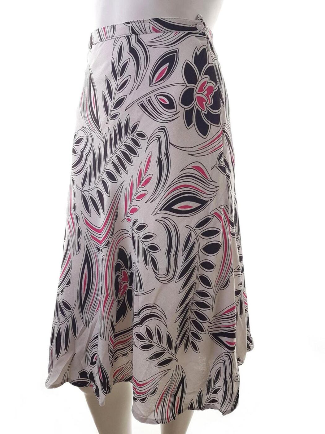 20180905_160126.jpg Vintage Rozmiar XXL Kolor Kremowy A-Line Spódnica Midi Materiał Wiskoza 100%