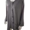 AKH Fashion Germany Rozmiar XXL Kolor Szary Crew Neck Długi Zapinany Kardigan Rękaw 3/4 Materiał Wiskoza Cienka dzianina