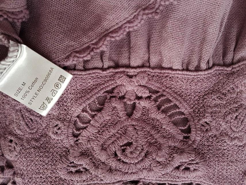 Culture Rozmiar M Kolor Różowy Okrągły dekolt Sukienka Mini Bezrękawnik Krótka Materiał Bawełna 100%