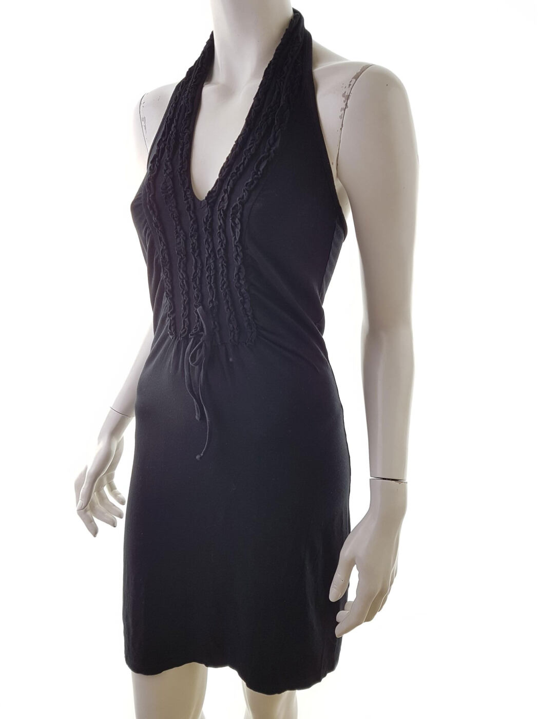Ilse jacobsen hornbaek Rozmiar M Kolor Czarny Halter Sukienka Letnia Bezrękawnik Do Kolan Materiał Wiskoza Ilse jacobsen hornbaek Rozmiar M Kolor Czarny Halter Sukienka Letnia Bezrękawnik Do Kolan Materiał Wiskoza