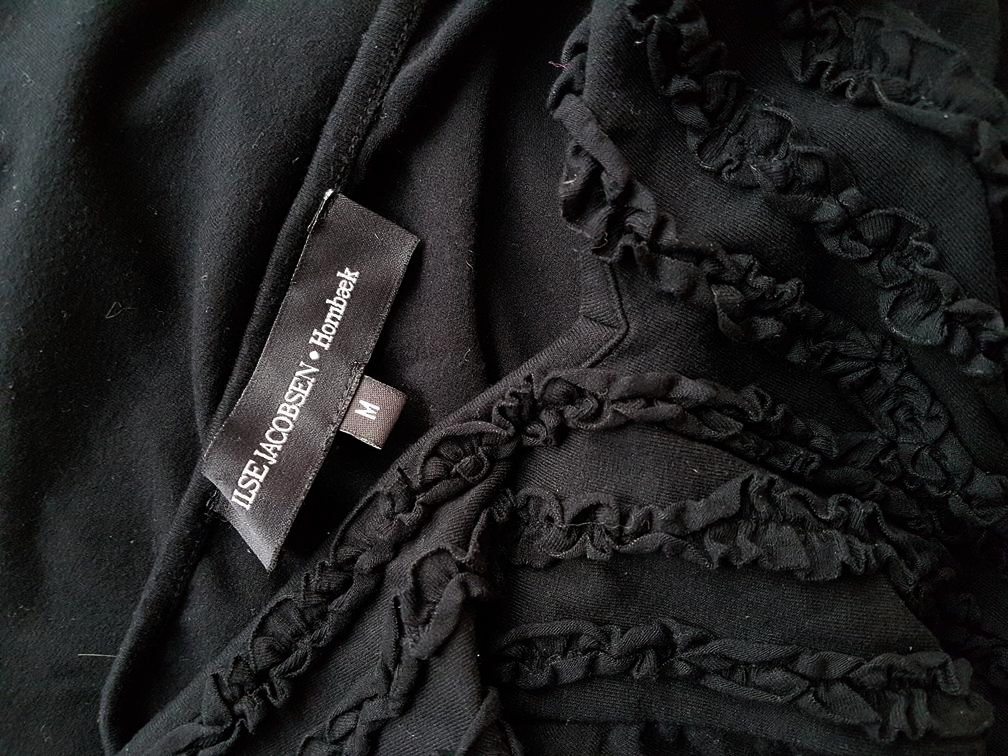 Ilse jacobsen hornbaek Rozmiar M Kolor Czarny Halter Sukienka Letnia Bezrękawnik Do Kolan Materiał Wiskoza Ilse jacobsen hornbaek Rozmiar M Kolor Czarny Halter Sukienka Letnia Bezrękawnik Do Kolan Materiał Wiskoza