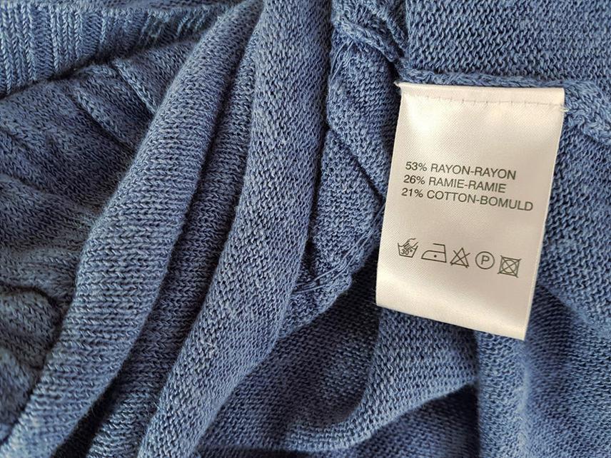 20180913_125310.jpg The Masai Rozmiar L Kolor Niebieski W łódkę Kardigan Zapinany Długi rękaw Materiał Rayon Cienka dzianina
