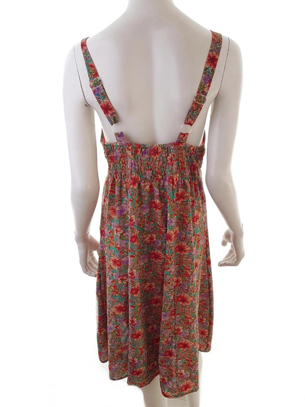 Yuli Rozmiar free size Kolor Czerwony W serek Sukienka Letnia Bezrękawnik Midi Yuli Rozmiar free size Kolor Czerwony W serek Sukienka Letnia Bezrękawnik Midi