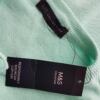 Rozmiar 38 Kolor Turkusowy Crew Neck Kardigan Zapinany Długi rękaw Materiał Bawełna 100% Cienka dzianina