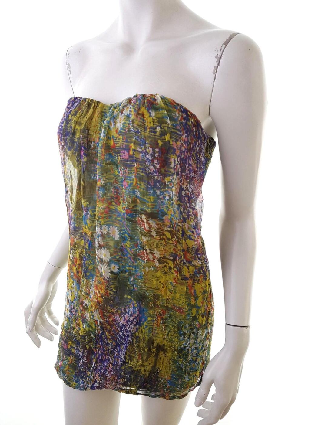Traffic People Rozmiar XS Kolor Zielony Dekolt Serce Sukienka Bodycon Bezrękawnik Krótka Materiał Jedwab 100% Traffic People Rozmiar XS Kolor Zielony Dekolt Serce Sukienka Bodycon Bezrękawnik Krótka Materiał Jedwab 100%
