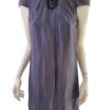 River island Rozmiar 36 Kolor Fioletowy Crew Neck Sukienka A-Line Krótki rękaw Do Kolan Materiał Wiskoza