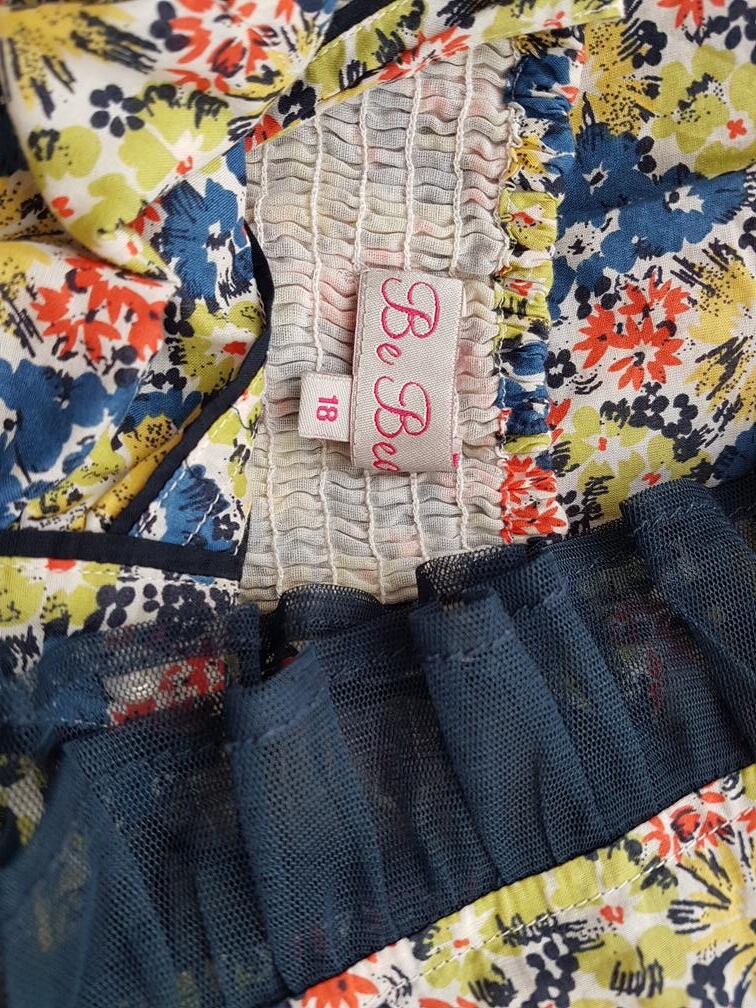 BE BEAU Rozmiar 18 (46) Kolor Niebieski Dekolt Serce Sukienka Letnia Bezrękawnik Do Kolan BE BEAU Rozmiar 18 (46) Kolor Niebieski Dekolt Serce Sukienka Letnia Bezrękawnik Do Kolan