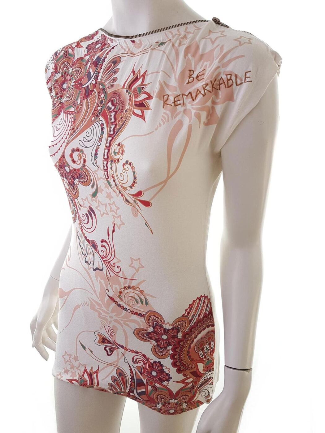 Joe Browns Rozmiar 34 Kolor Biały Paisley W łódkę Tunika Bluzka Krótki rękaw Materiał Wiskoza Joe Browns Rozmiar 34 Kolor Biały Paisley W łódkę Tunika Bluzka Krótki rękaw Materiał Wiskoza