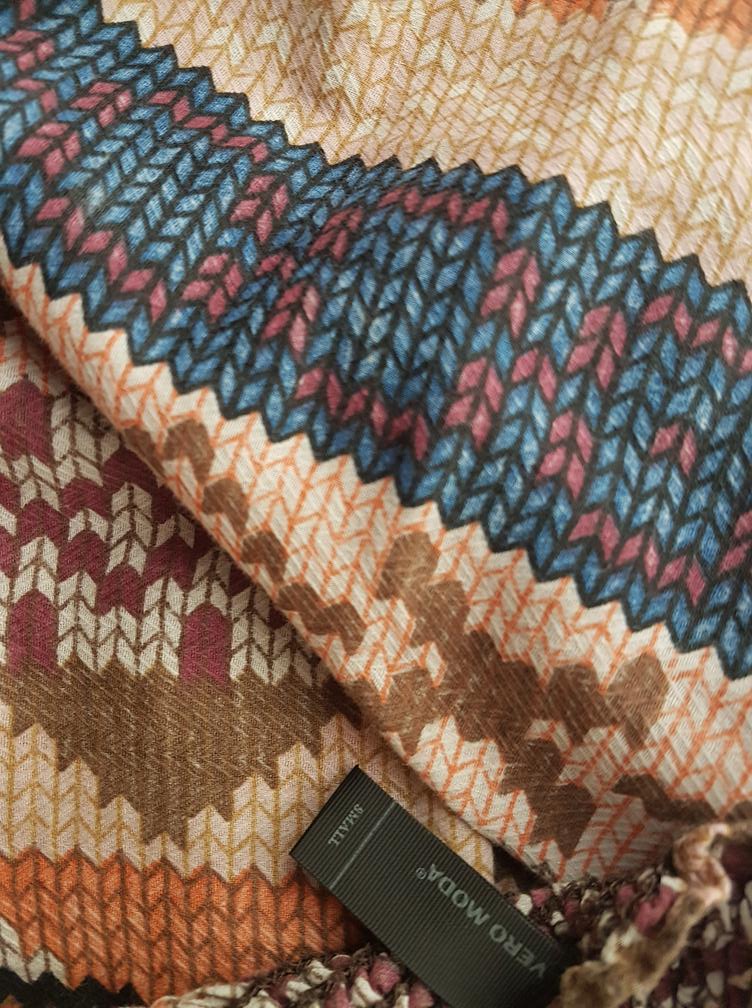 Vero moda Rozmiar S Kolor Niebieski Okrągły dekolt Bluzka Długi rękaw
