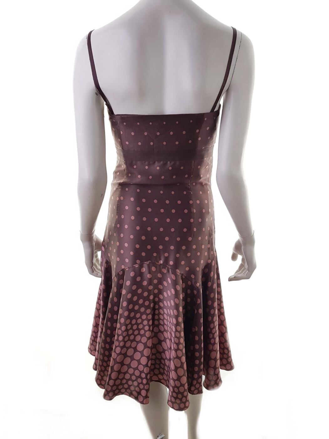 Ted Baker London Rozmiar 2 Kolor Brązowy Kwadratowy dekolt Sukienka Rozkloszowana Bezrękawnik Midi Materiał Jedwab 100% Ted Baker London Rozmiar 2 Kolor Brązowy Kwadratowy dekolt Sukienka Rozkloszowana Bezrękawnik Midi Materiał Jedwab 100%