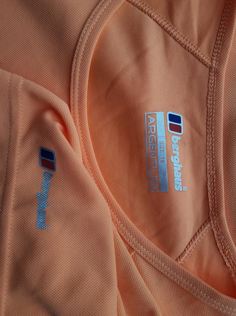 20180926_143407.jpg Berghaus Rozmiar 16 (44) Kolor Pomarańczowy Okrągły dekolt T-Shirt Krótki rękaw