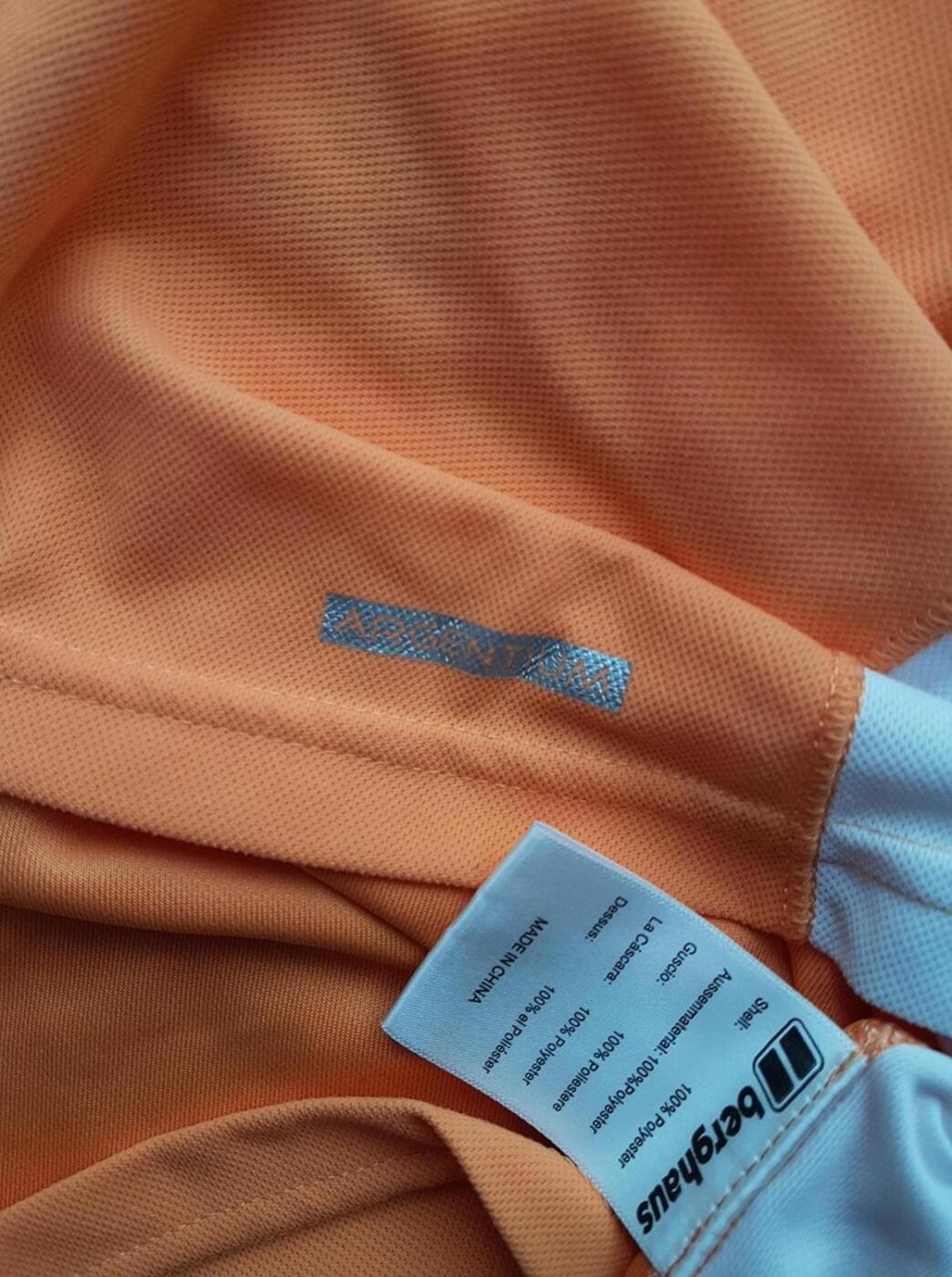 20180926_143424.jpg Berghaus Rozmiar 16 (44) Kolor Pomarańczowy Okrągły dekolt T-Shirt Krótki rękaw