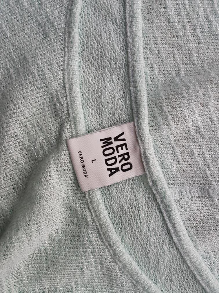 Vero moda Rozmiar L W łódkę Tunika Bluzka Długi rękaw Materiał Wiskoza