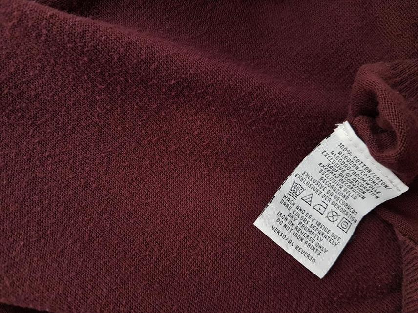 20180926_160829.jpg Hilfiger denim Rozmiar L Kolor Brązowy W serek Bluzka Długi rękaw Materiał Bawełna 100%
