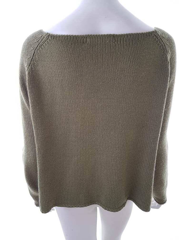 20180927_150450.jpg Boohoo Rozmiar L Kolor Khaki W łódkę Sweter Długi rękaw Materiał Akryl 100% Cienka dzianina