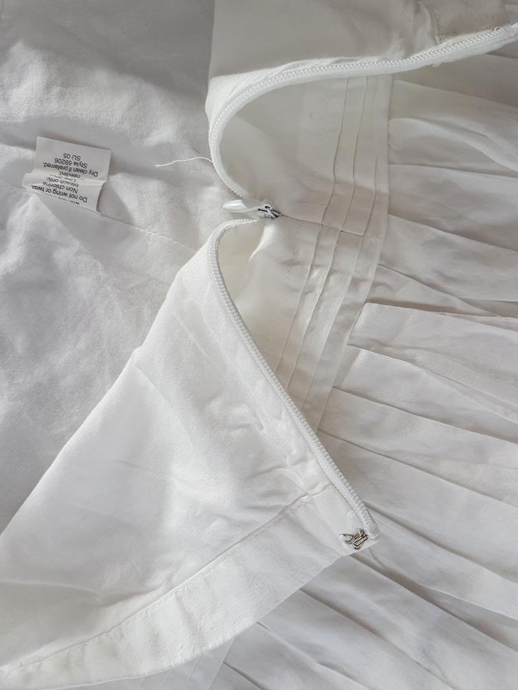 J.Crew Rozmiar S Kolor Biały A-Line Spódnica Do Kolan Materiał Bawełna 100%