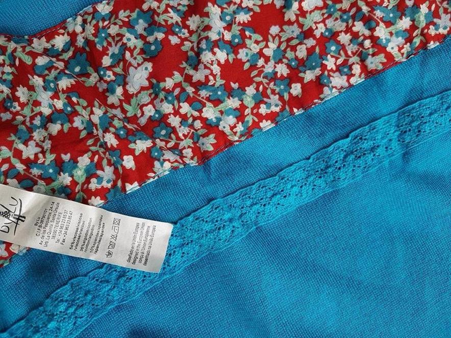 By Lu Rozmiar 42 Kolor Niebieski W serek Sukienka Sweterkowa Długi rękaw Do Kolan Materiał Wiskoza By Lu Rozmiar 42 Kolor Niebieski W serek Sukienka Sweterkowa Długi rękaw Do Kolan Materiał Wiskoza