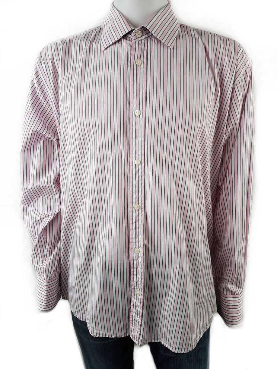BEN SHERMAN Rozmiar XL Kolor Różowy Kołnierz Męska Koszula Casual Długi rękaw Materiał Bawełna 100%