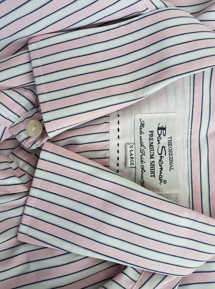20181004_110830.jpg BEN SHERMAN Rozmiar XL Kolor Różowy Kołnierz Męska Koszula Casual Długi rękaw Materiał Bawełna 100%