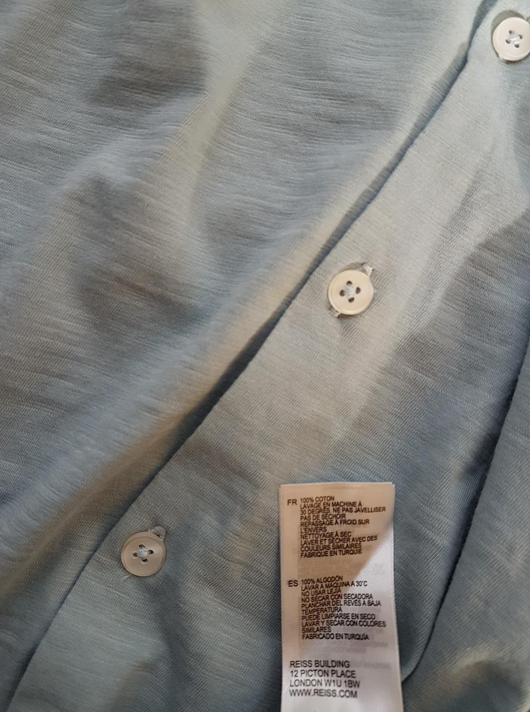 Reiss Rozmiar L Kołnierz Męska Koszula Casual Długi rękaw Materiał Bawełna 100%