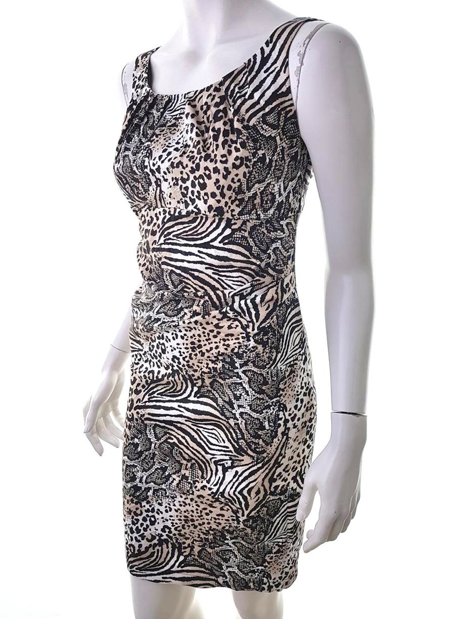Wallis Rozmiar 10 (38) Kolor Beżowy Odkryte Ramiona Sukienka Bodycon Bezrękawnik Do Kolan Materiał Bawełna Wallis Rozmiar 10 (38) Kolor Beżowy Odkryte Ramiona Sukienka Bodycon Bezrękawnik Do Kolan Materiał Bawełna