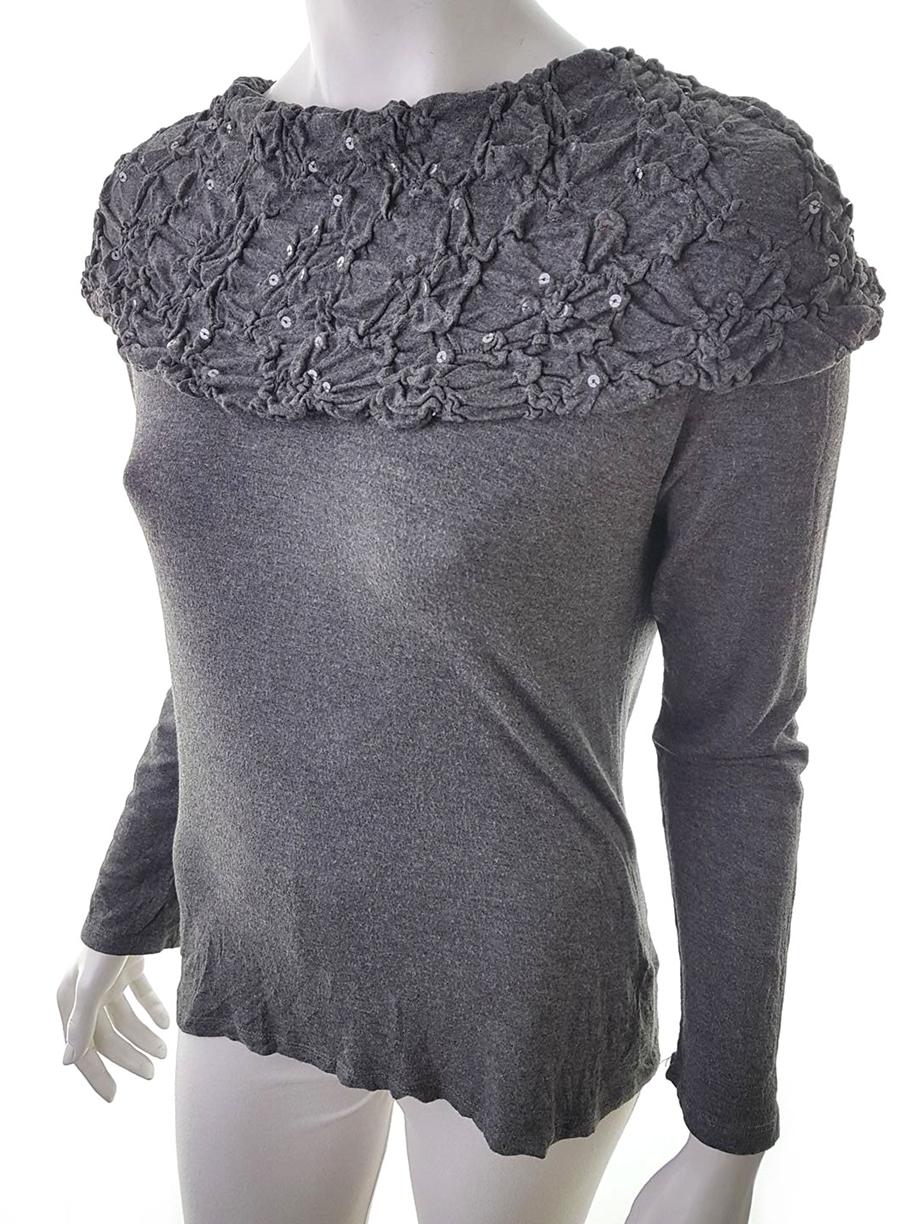 20181005_164633.jpg Rozmiar XL W łódkę Sweter Długi rękaw Materiał Rayon Cienka dzianina
