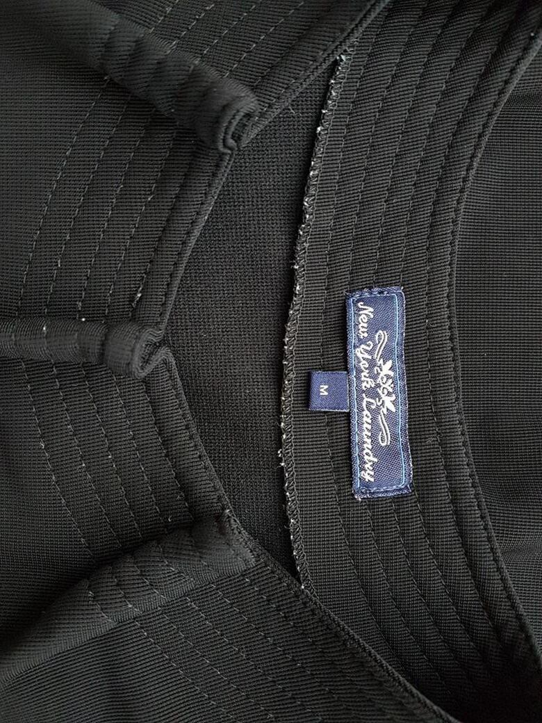 New york laundry Rozmiar M Kolor Czarny Okrągły dekolt Sukienka Mini Krótki rękaw Krótka
