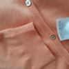 Cream Rozmiar L Kolor Pomarańczowy Crew Neck Kardigan Zapinany Długi rękaw Materiał Wiskoza Cienka dzianina