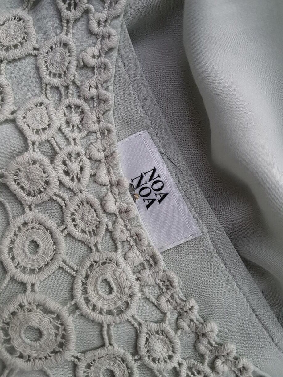 Noa noa Rozmiar XL Kolor Miętowy Okrągły dekolt Tunika Bluzka Rękaw 3/4