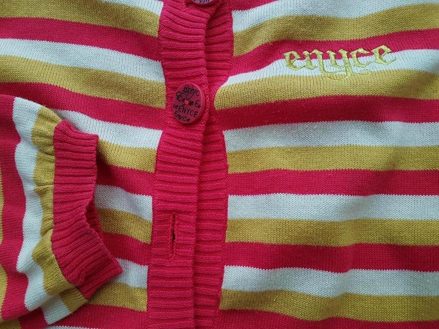 20181018_134901.jpg Enyce Rozmiar L Kolor Beżowy Crew Neck Kardigan Zapinany Długi rękaw Materiał Bawełna 100% Cienka dzianina