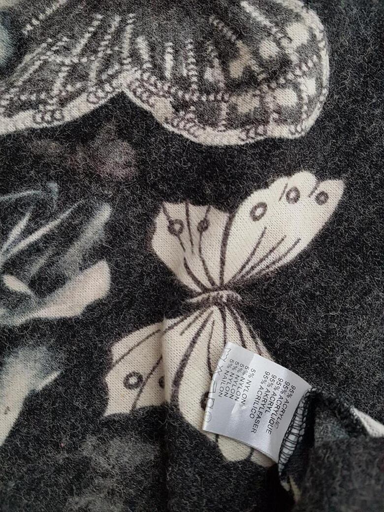 Missy Bitsy Rozmiar 3 Kolor Szary Okrągły dekolt Sukienka Sweterkowa Długi rękaw Do Kolan Materiał Akryl
