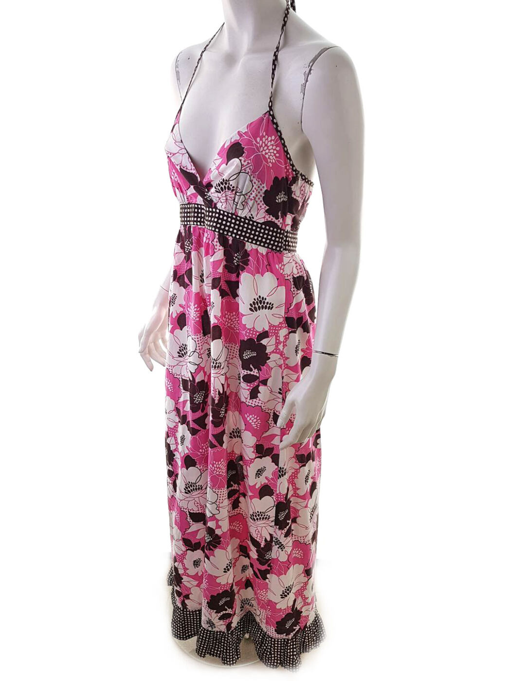 Next Rozmiar 38 Kolor Różowy Halter Sukienka Maxi Bezrękawnik Długa Materiał Bawełna 100% Next Rozmiar 38 Kolor Różowy Halter Sukienka Maxi Bezrękawnik Długa Materiał Bawełna 100%