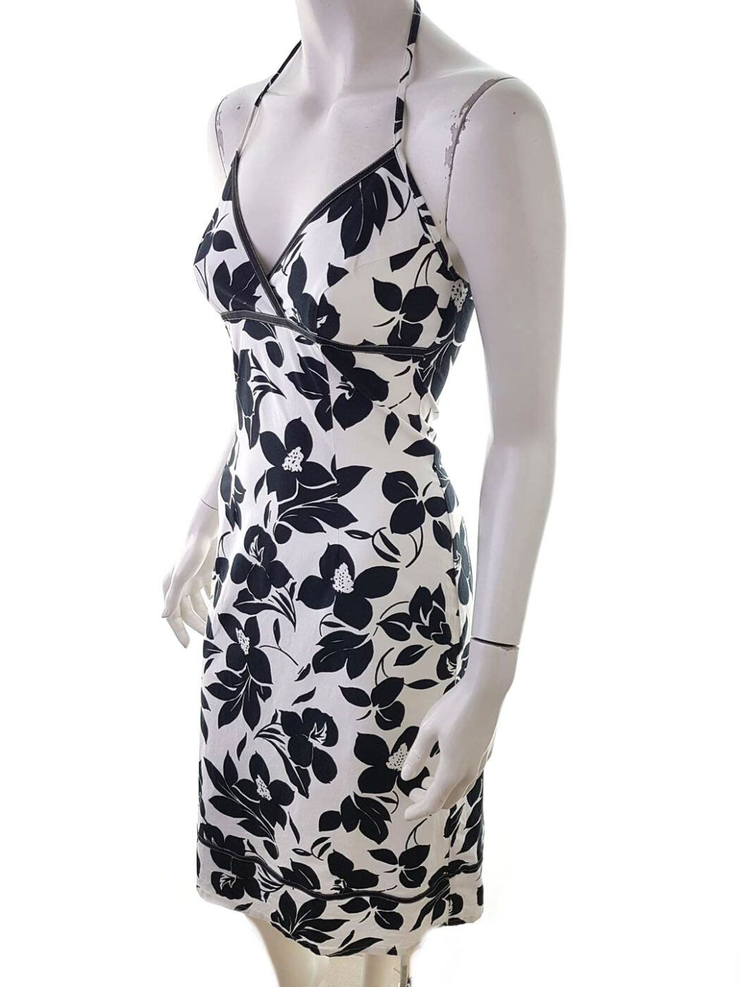 Oasis Rozmiar 8/34 Kolor Biały Halter Sukienka Letnia Bezrękawnik Midi Materiał Bawełna Oasis Rozmiar 8/34 Kolor Biały Halter Sukienka Letnia Bezrękawnik Midi Materiał Bawełna