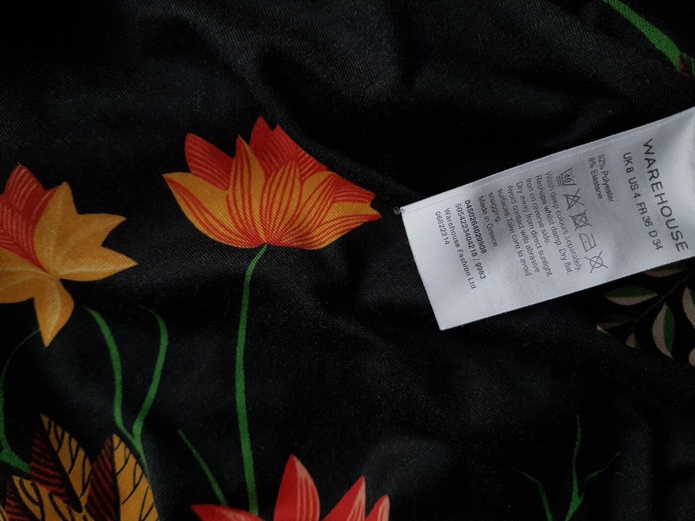 Warehouse Rozmiar 34 Kolor Czarny Crew Neck Sukienka Maxi Bezrękawnik Długa Warehouse Rozmiar 34 Kolor Czarny Crew Neck Sukienka Maxi Bezrękawnik Długa