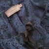 Cream Rozmiar 36 Kolor Niebieski Keyhole Crew Neck Sukienka Sheath Rękaw 3/4 Midi