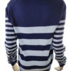 Crew Clothing Rozmiar 14 (42) Kolor Granatowy Pasy Crew Neck Sweter Długi rękaw Materiał Bawełna Cienka dzianina