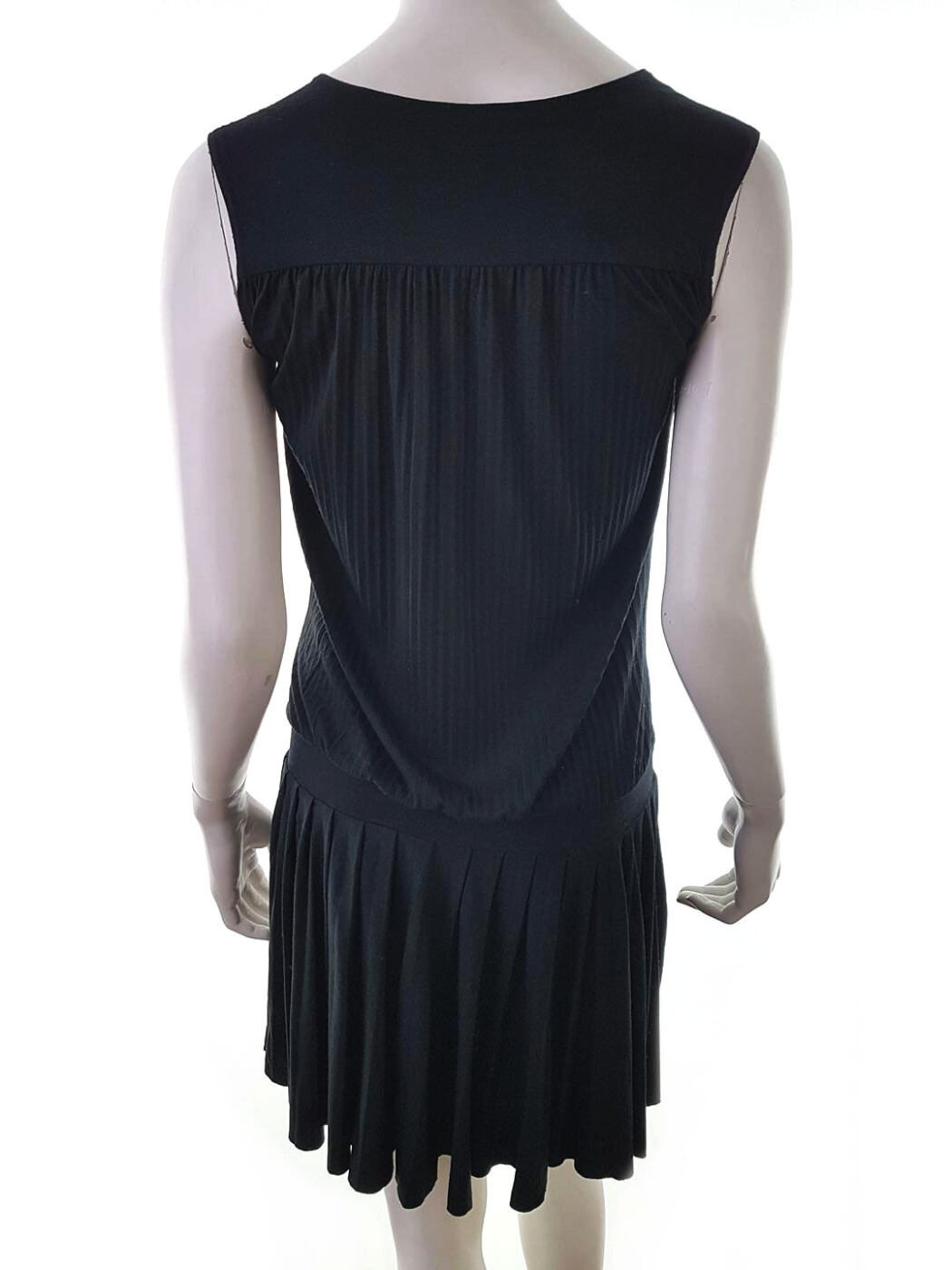 Topshop Rozmiar 36 Kolor Czarny W serek Sukienka Sheath Bezrękawnik Do Kolan Materiał Wiskoza Topshop Rozmiar 36 Kolor Czarny W serek Sukienka Sheath Bezrękawnik Do Kolan Materiał Wiskoza