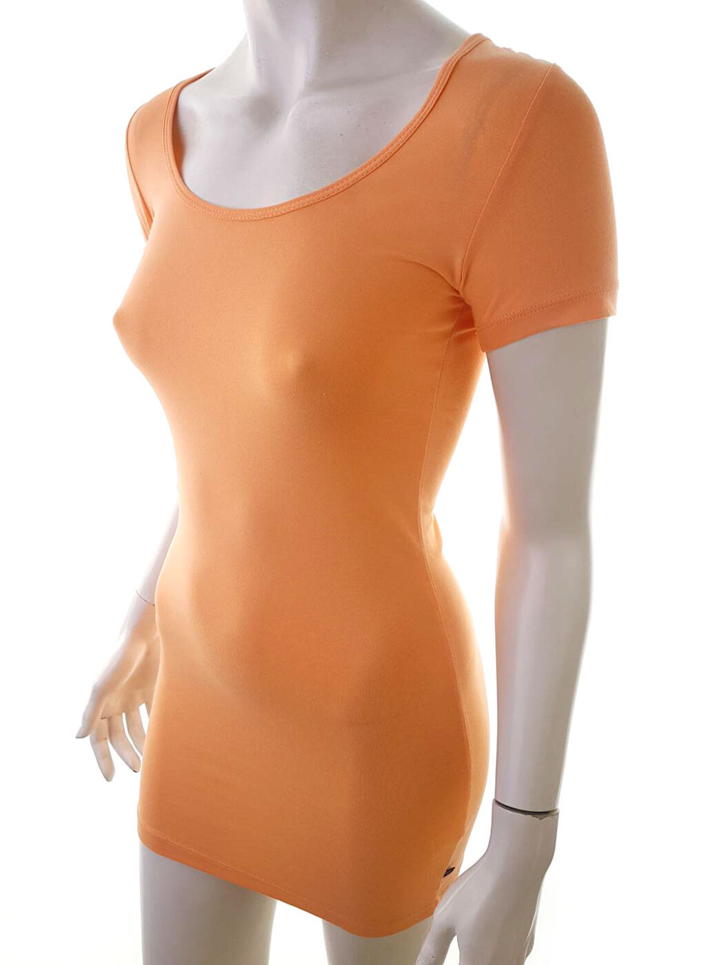 Sisters point Rozmiar XS Kolor Pomarańczowy Dekolt U Sukienka Bodycon Krótki rękaw Krótka Materiał Bawełna Sisters point Rozmiar XS Kolor Pomarańczowy Dekolt U Sukienka Bodycon Krótki rękaw Krótka Materiał Bawełna